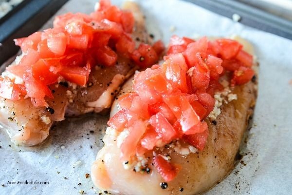 Easy Bruschetta Chicken Recipe. This easy Bruschetta Chicken Recipe is super flavorful, light, and perfect for dinner! This chicken breast recipe is a great change of pace from your traditional baked chicken recipe - try it today!