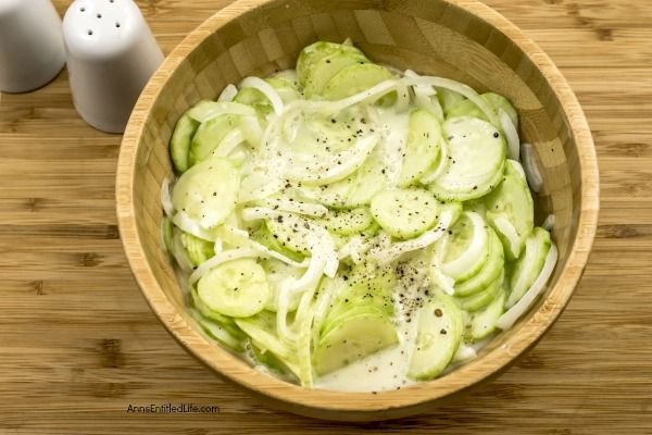 Creamy Cucumber Salad Recipe. Grandma's old-fashioned Creamy Cucumber Salad Recipe. Super easy to make, this is a delicious blend of cucumbers and onions in a sweet, creamy sauce is the perfect cucumber salad recipe!