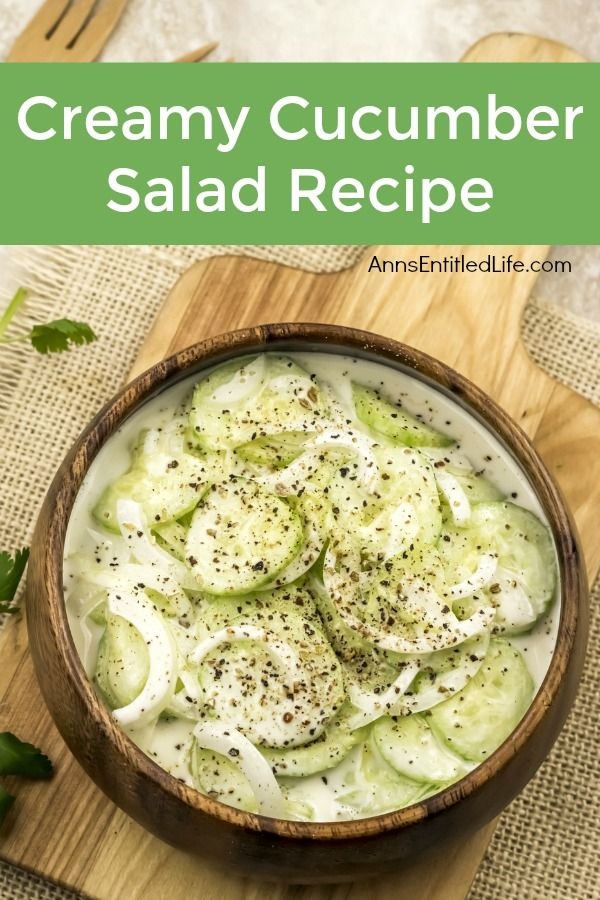 Creamy Cucumber Salad