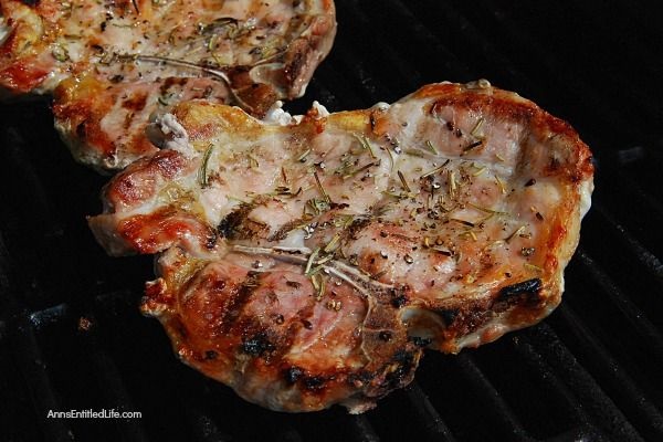 Easy Grilled Pork Chops Recipe with Peach Rum Sauce. Looking for a simple, delicious summer pork chops recipe? This easy grilled pork chops recipe comes with a side of delicious peach rum sauce. The pairing is divine. So up your grilling game with this easy pork chops recipe for dinner tonight! Yum.