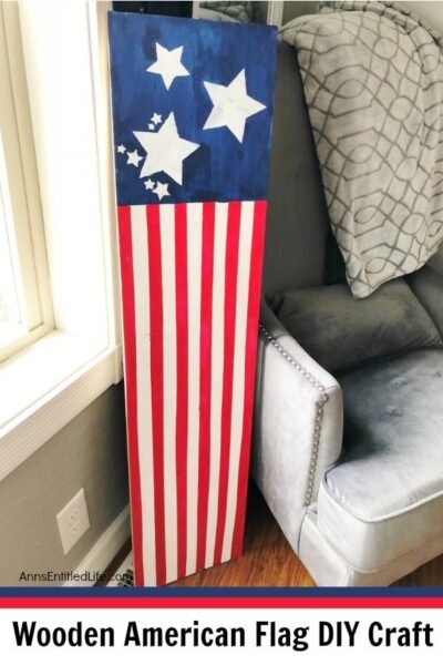 This DIY Decoupage American Flag Sign can be hung on your front door or inside your home or displayed on your patio for Independence Day - or anytime really since it is an "American Flag". It is a cute way to add Americana decor and get crafty all at once.