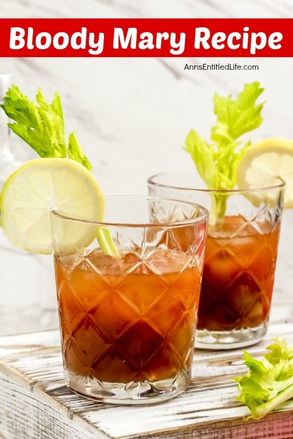 The Classic Bloody Mary Recipe. The Bloody Mary is one of the few cocktails that can be served any time of day! Breakfast, lunch or dinner, this classic Bloody Mary recipe made with vodka, tomato and lemon juice and just a splash of zest and spice is the perfect adult beverage.