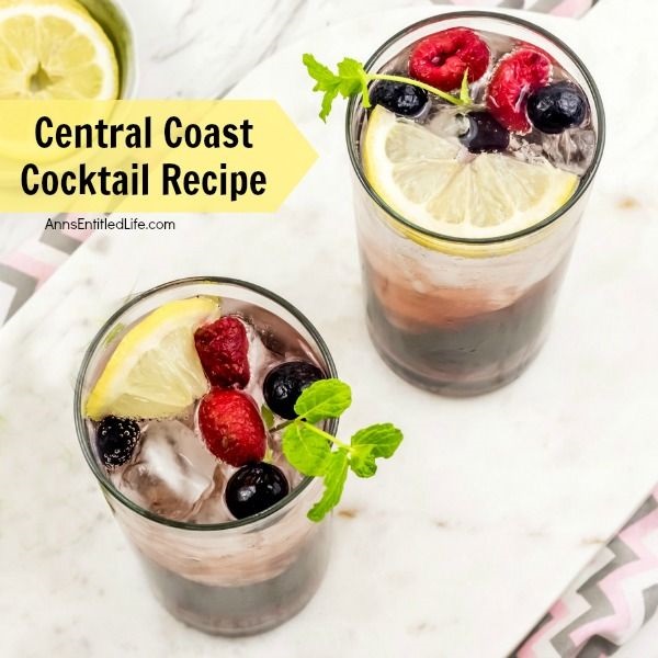 Central Coast Cocktail Recipe. Prepare yourself for the taste bud explosion - of the best kind – that this Central Coast Cocktail has to offer! One of the most outstanding qualities of this cocktail recipe is that it tastes just as you would imagine a summer drink should taste - light, bubbly and 100% refreshing. This yummy Central Coast Cocktail Recipe is the perfect combination of sweet and tart, with a touch of fresh mint flavor. Simply delightful.