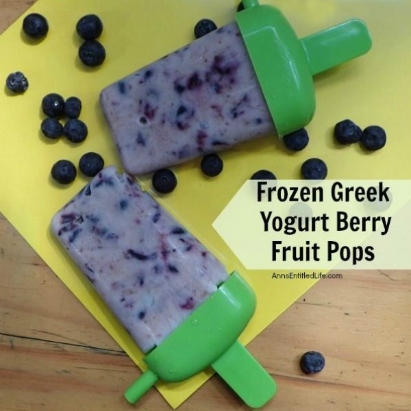 Frozen Greek Yogurt Berry Fruit Pops. These Frozen Greek Yogurt Berry Fruit Pops can be made with (nearly) any fresh or frozen berry fruit! A simple two-ingredient recipe, these delicious, healthy yogurt popsicles are a fabulous summertime treat!