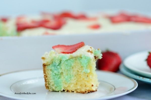 Strawberry Jello Poke Cake Recipe. This delicious poke cake recipe from scratch is so simple to make. If you are a fan of jello poke cake recipes, you will want to try this fabulous strawberry poke cake recipe! Dressed up in red, white, and blue, this strawberry and jello poke cake has a list of easy to follow instructions to customize your cake as you see fit. Bake and serve this mouthwatering poke cake tonight. Yum!