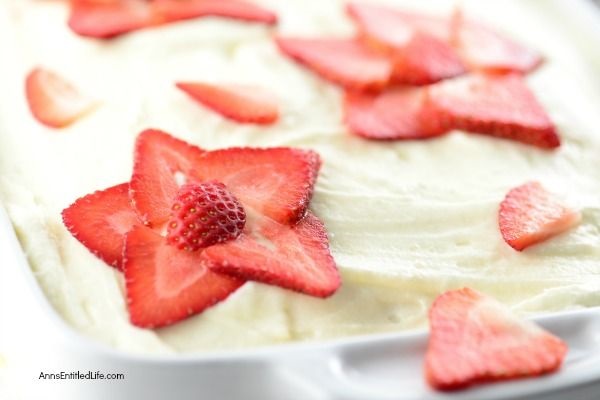 Strawberry Jello Poke Cake Recipe. This delicious poke cake recipe from scratch is so simple to make. If you are a fan of jello poke cake recipes, you will want to try this fabulous strawberry poke cake recipe! Dressed up in red, white, and blue, this strawberry and jello poke cake has a list of easy to follow instructions to customize your cake as you see fit. Bake and serve this mouthwatering poke cake tonight. Yum!