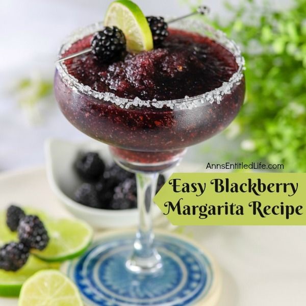 Easy Blackberry Margarita Recipe. This marvelous and easy to make blackberry margarita recipe is perfect for parties and a great summer cocktail! Made with fresh blackberries, this frozen margarita recipe is one delicious adult beverage. This blackberry margarita is a superb summer cocktail. Try one tonight!