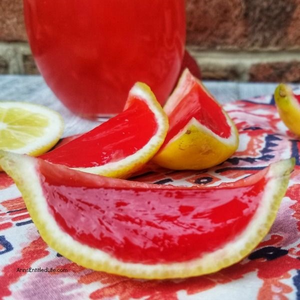 Strawberry Lemonade Jello Shots Recipe. Learn how to make this fruit jello shots recipe! They are a fun and simple way to make a festive strawberry lemonade jello shot for your next gathering. Easy to transport, these wonderful jello shots are great for parties, tailgating, and more!