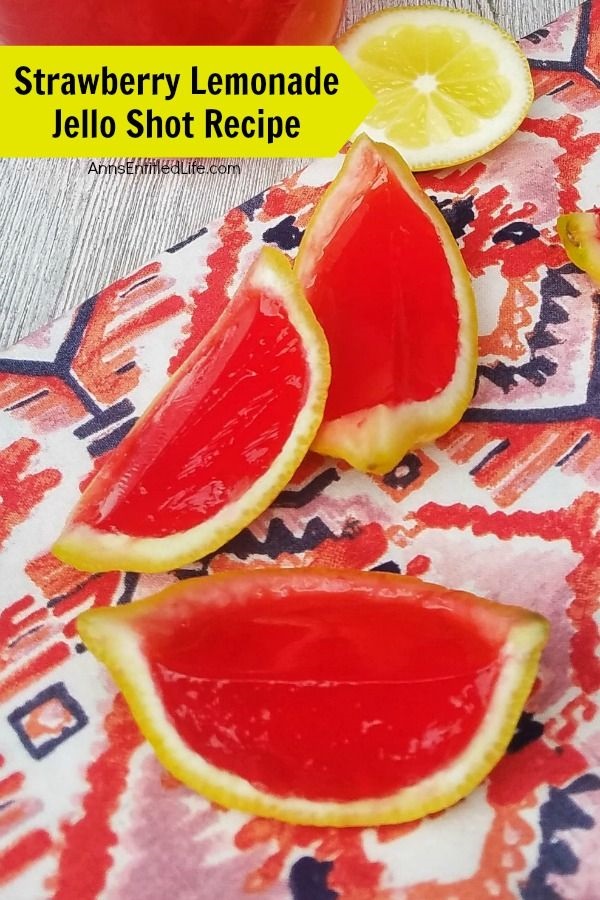 Strawberry Lemonade Jello Shots Recipe. Learn how to make this fruit jello shots recipe! This is a fun and simple way to make a festive strawberry lemonade jello shot for your next gathering. Easy to transport, these wonderful jello shots are great for parties, tailgating, and more!
