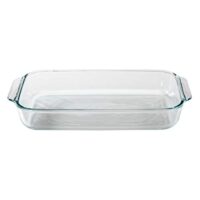 Pyrex Basics 3 Quart Glass Oblong Baking Dish, Clear 8.9 Inch X 13.2 Inch - 3 Qt