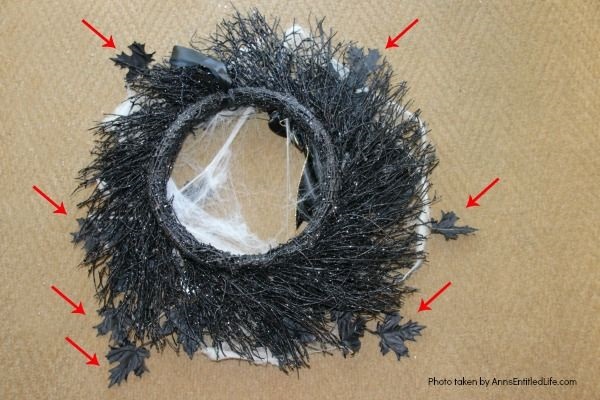 DIY Spooky Spider Halloween Wreath. This simple to make homemade Halloween wreath is spook-tacular - and takes only 15 minutes to put together. If you are looking for easy do it yourself Halloween decor, look no further than this DIY Spooky Spider Halloween Wreath, and make one today!