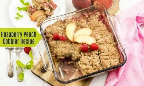 Raspberry Peach Cobbler