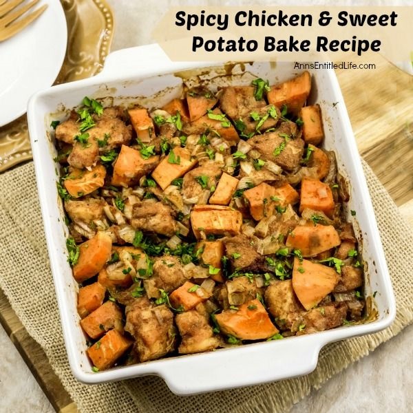 Spicy Chicken and Sweet Potato Bake Recipe