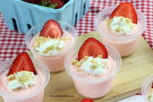 Strawberry Cheesecake Pudding Shots Recipe. If you would like tasty instructions on how to make pudding shots, start with this fabulous Strawberry Cheesecake Pudding Shots Recipe! These pudding shots taste just like a strawberry cheesecake. These smooth and yummy pudding shots are great to serve at parties, tailgating, and more!