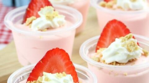 Strawberry Cheesecake Pudding Shots Recipe