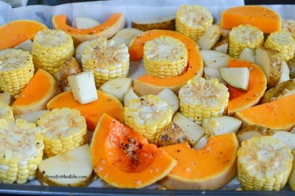 Oven Roasted Autumn Vegetable Medley Recipe. This terrific sheet pan oven roasted autumn vegetable medley recipe makes great use of in-season fall vegetables. Easy to make, this sheet pan veggie recipe is the perfect side dish for pork, chicken, turkey, and more! Your family will love this delicious roasted vegetable medley recipe. Yum!