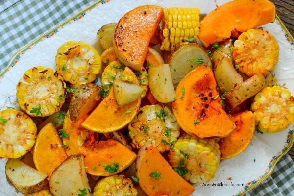 Oven Roasted Autumn Vegetable Medley Recipe. This terrific sheet pan oven roasted autumn vegetable medley recipe makes great use of in-season fall vegetables. Easy to make, this sheet pan veggie recipe is the perfect side dish for pork, chicken, turkey, and more! Your family will love this delicious roasted vegetable medley recipe. Yum!