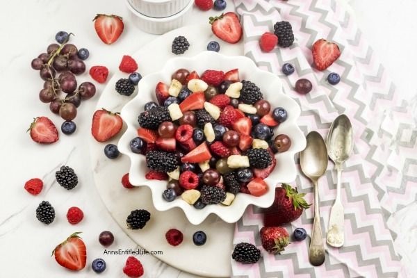 Simple Summer Fruit Salad Recipe. If you like fresh fruit - and who doesn't!? - you will love this simple summer fruit salad recipe. Easy to make, it comes together quickly and tastes fantastic. The 