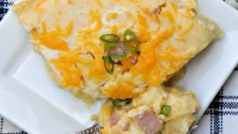 Apple, Ham, and Cheese Instant Pot Breakfast Casserole Recipe