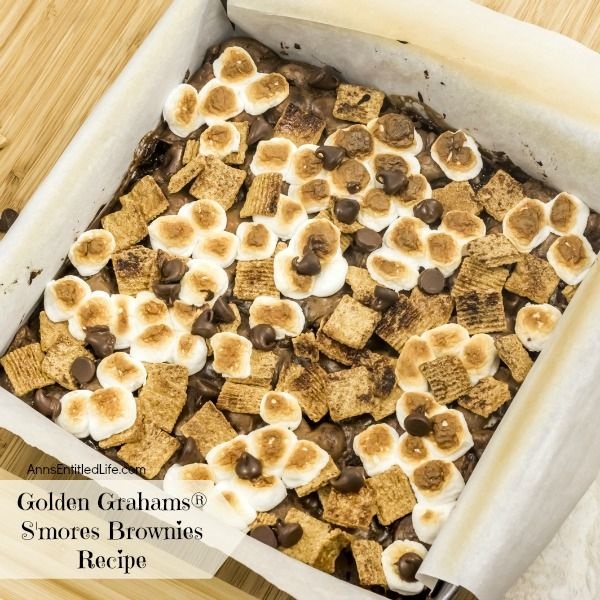 Golden Grahams S'mores Brownies Recipe. You do not need a campfire to get the great taste of S'mores. This updated twist on traditional s'mores is made with delicious, sweet golden grahams cereal. Great for parties and snacks, this easy to make golden grahams s'mores brownies recipe will quickly become a family favorite.