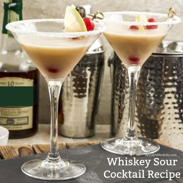 Whiskey Sour Cocktail Recipe. This classic Whiskey Sour Cocktail recipe is simply the best whiskey sour recipe you will find. Making your own whiskey sour from scratch is easy to do with these step-by-step instructions. The next time you want to impress family and friends with a classic cocktail, mix up a one (or a batch) of this fabulous adult libation!