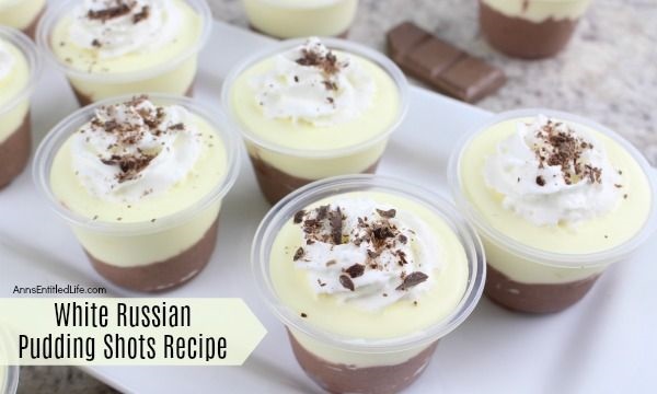 White Russian Pudding Shots