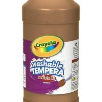 Crayola Tempera Washable Paint 32-Ounce Plastic Squeeze Bottle, Brown