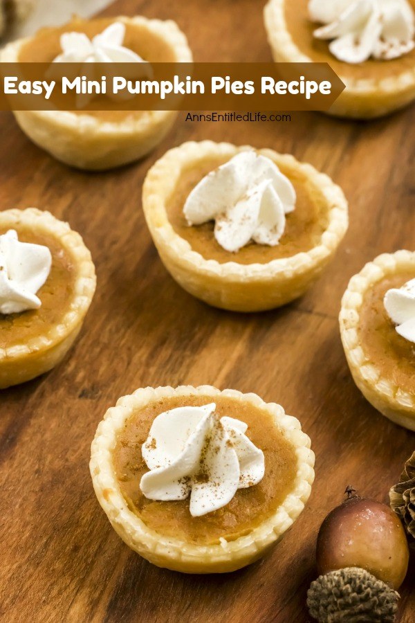 These sweet little mini pumpkin pies are just so simple to make! If you are searching for a delicious bite-sized holiday dessert, these individual pumpkin pie bites are sure to impress your family and friends. Only you will know how easy they were to prepare.