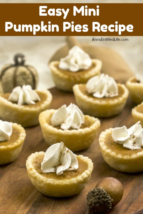 These sweet little mini pumpkin pies are just so simple to make! If you are searching for a delicious bite-sized holiday dessert, these individual pumpkin pie bites are sure to impress your family and friends. Only you will know how easy they were to prepare.