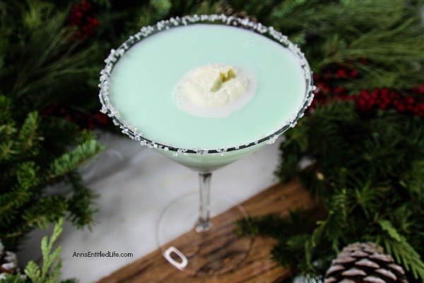 Mistletoe Mint Cocktail. A wonderful holiday cocktail recipe, this terrific Christmas drink is perfect for the holiday season. Light and refreshing, this will become one of your favorite Christmas drinks! Give your taste buds a minty treat with sip after sip of this delicious holiday cocktail.