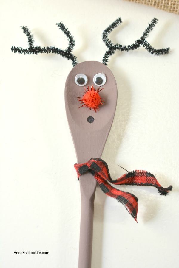 Wooden Spoon Craft: Rudolph Spoon Puppet. Make your own Rudolph spoon for the holidays with these step by step instructions! From children to adults, this adorable little 