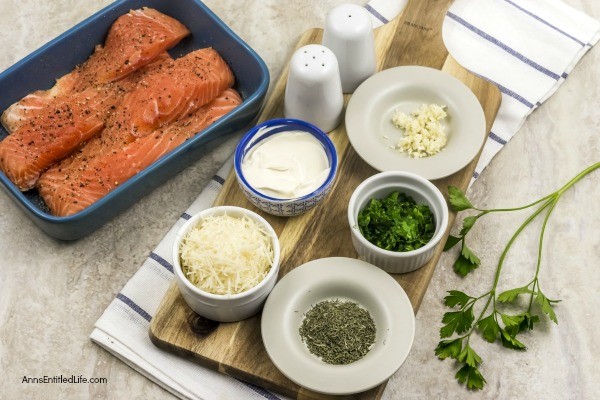 This easy to make baked salmon recipe with Parmesan herb crust is a fast dinner that is delicious any day of the week! From prep to table this oven baked salmon recipe is ready for your family in about 20 minutes. Truly one of the best baked salmon recipes you can make. Yummy!