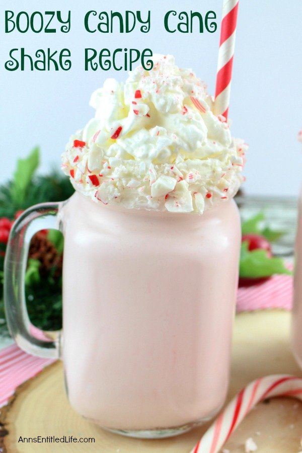 Boozy Candy Cane Shake Recipe. This super easy to make candy cane milkshake is a fresh, crisp, refreshing adult cocktail perfect for the holiday season. If you like the cool taste of peppermint, you will adore this festive holiday beverage.