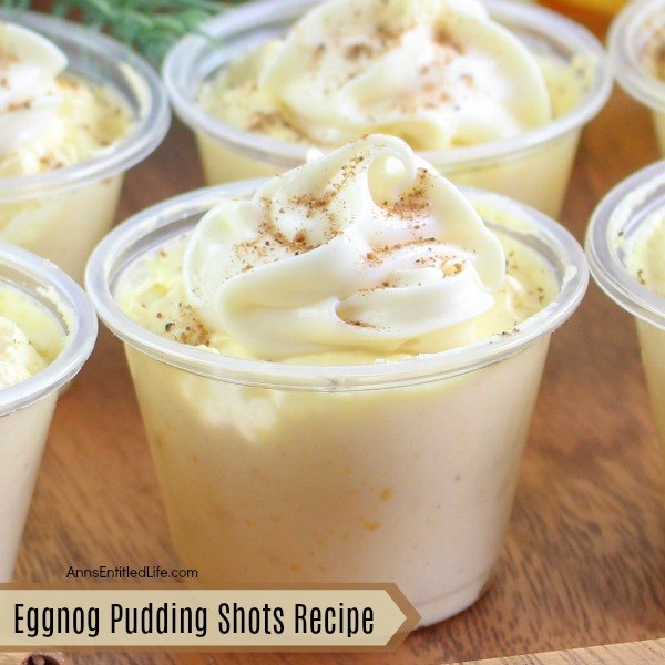 Eggnog Pudding Shots Recipe. Ho-Ho-Ho Merry Christmas and Happy New Year! Get into the holiday spirit with these fabulous eggnog pudding shots. These fun eggnog pudding shots are perfect for holiday parties and get-togethers. Simply follow these easy step-by-step pudding shot instructions to make these phenomenal Eggnog Pudding Shots for your holiday party!