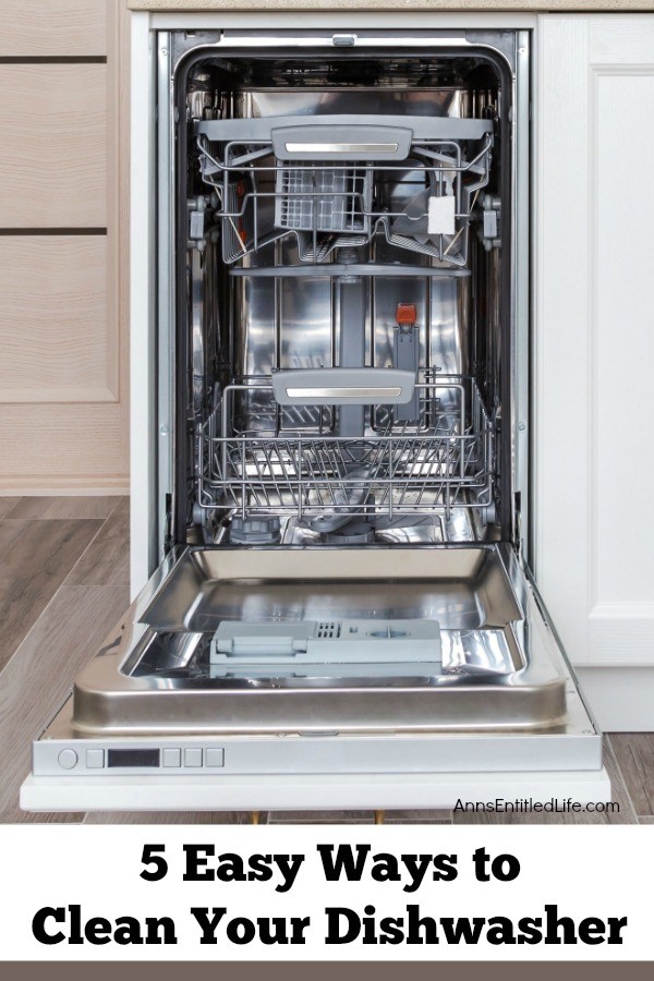5 Easy Ways to Clean Your Dishwasher. Whether you are searching for an easy, natural option or a lesson on deep cleaning this essential appliance, I have you covered. These five easy ways to clean your dishwasher will have your beloved kitchen appliance sparkling fresh in no time.