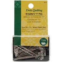 Dritz Quilter's T Pins, 1-3/4-Inch, 40 Count