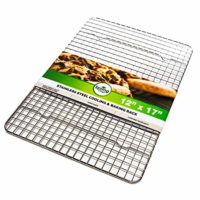 Spring Chef Cooling Rack - Baking Rack - Heavy Duty, 100% Stainless Steel, Oven Safe, 12 x 17 Inches Fits Half Sheet Cookie Pan