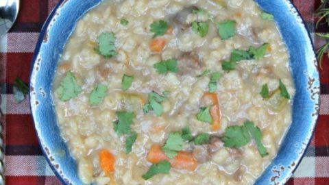 Instant Pot Hearty Beef Barley Soup Recipe