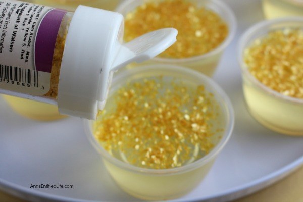 Champagne Jello Shots Recipe. Fancy Jello shots don't have to be difficult to make! These step-by-step tutorial instructions for making a delicious and fun Champagne Jello Shots recipe are so easy to follow; the results are amazing!! The next time you are having an adult celebration or party, make some champagne Jello shots and up the fun in your festivities!