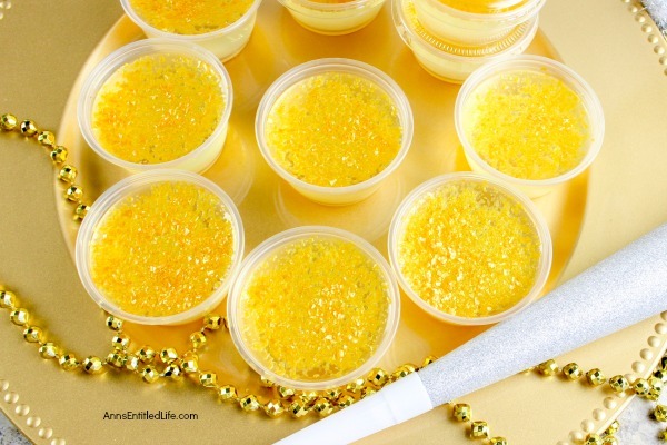 Champagne Jello Shots Recipe. Fancy Jello shots don't have to be difficult to make! These step-by-step tutorial instructions for making a delicious and fun Champagne Jello Shots recipe are so easy to follow; the results are amazing!! The next time you are having an adult celebration or party, make some champagne Jello shots and up the fun in your festivities!