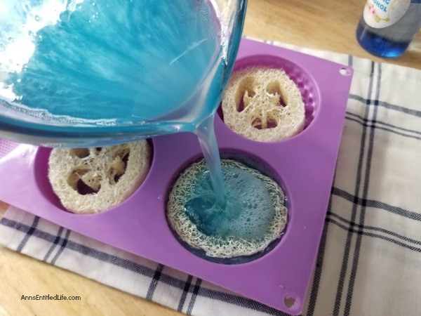 Homemade Exfoliating Loofah Soap. Learn how to make a lovely, invigorating, exfoliating, loofah soap easily with these step-by-step instructions. Your skin will feel smoother and fresher after you make, and use, your own loofah soap!