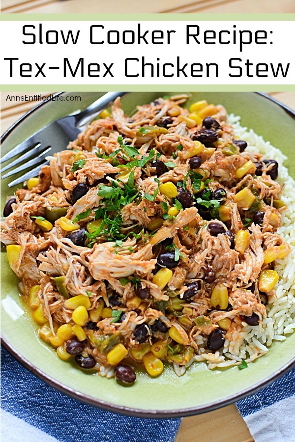 Stews do not get any easier to make than this delicious Tex-Mex chicken stew! Flavorful and fabulous, this chicken stew can either be served by itself, or over rice, or accompanied by corn bread for a tasty dinner or lunch the entire family will enjoy.