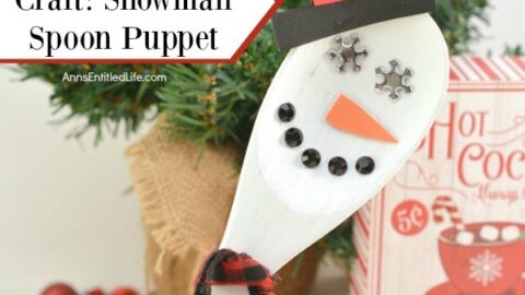 Wooden Spoon Craft: Snowman Spoon Puppet