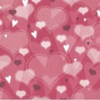 12x12 Scrapbook Paper - Loads of Love Heart Prints - 4 Sheets