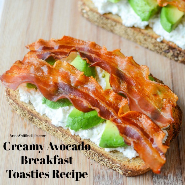 Creamy Avocado Breakfast Toasties Recipe. Tired of cereal for breakfast? This delicious creamy avocado breakfast toasties is a quick, delicious breakfast that will fill you up! Served open-faced or topped with a second slice of bread, this simple little breakfast toastie is loaded with flavor.