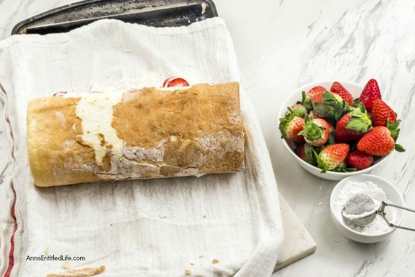 Easy Angel Food Cake Roll Recipe. This sweet and creamy, easy to make angel food cake roll is a strawberry and cream delight!! Make this angel food cake roll tonight; it is the perfect dessert to serve family and friends who may want something a little lighter at the end of your fabulous meal.