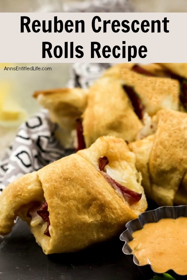 Reuben Crescent Rolls Recipe. These delightful little rolls are a fantastic combination of corned beef, Swiss cheese, sauerkraut, and Thousand Island dressing for a new version of the old favorite deli sandwich. These Reuben crescent rolls are wonderful for serving as an appetizer, snack, or enjoying two or three for your lunch!