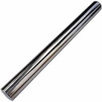 Checkered Chef Stainless Steel French Rolling Pin, Metal Rolling Pin for Baking, Pasta, Fondant, Cookies, Pizza and Dough. Dishwasher Safe.