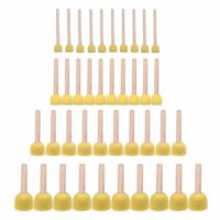 JMAF 40-Pieces Assorted Size Round Sponges Brush Set, Paint Tools for Kids