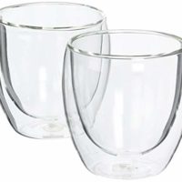 Bodum Pavina Glass, Double-Wall Insulated Glasses, Clear, 8 Ounces Each (Set of 2)